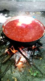 Close-up of fire