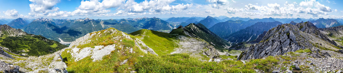 Panoramic view of landscape against sky