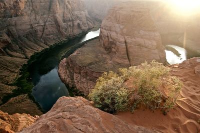 View of rock formations