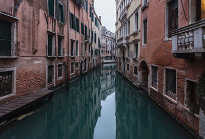 Canal passing through city