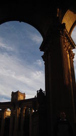 Low angle view of historical building against sky