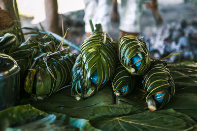 Close-up of fish for sale