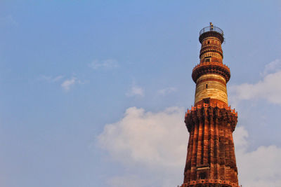 Low angle view of historical building against sky