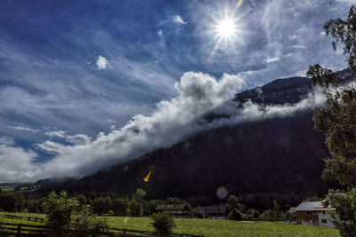 Scenic view of landscape against sky