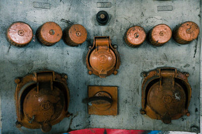 Close-up of old wooden wall