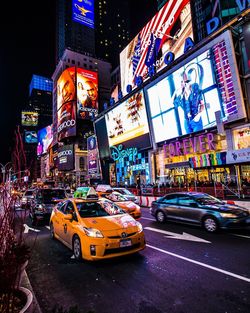 City street at night