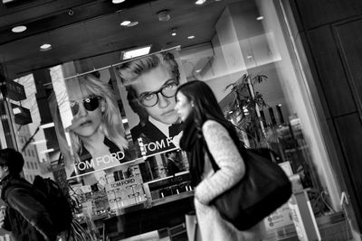 Woman standing in a store