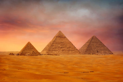 Pyramids in cairo, egypt taken in january 2022