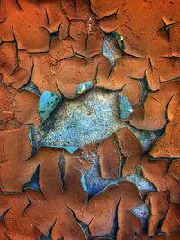 Full frame shot of weathered brick wall