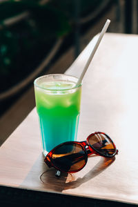 Close-up of drink on table