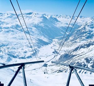 Snow covered mountain against sky