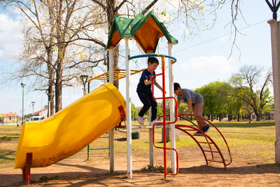 Portrait of children in playground