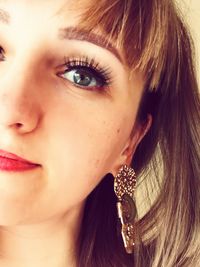 Close-up portrait of woman