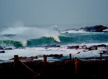 Panoramic view of sea against sky