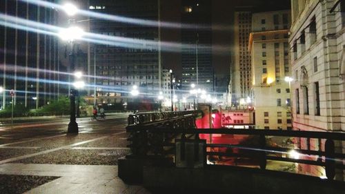 City street at night