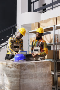 People working in workshop