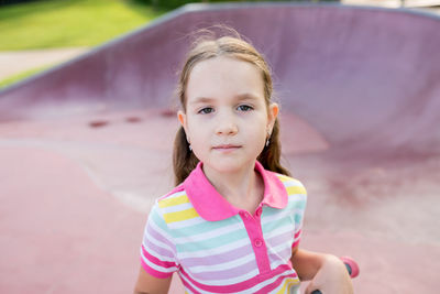 Portrait of cute girl