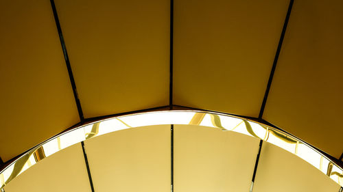 Low angle view of illuminated ceiling