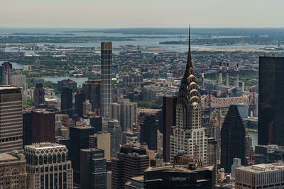 Scenic view of the chrysler building in manhattan