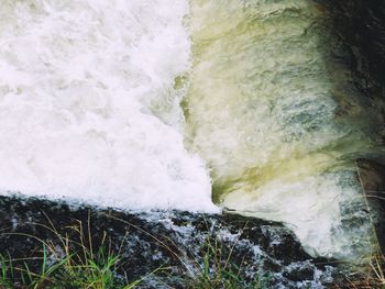 Scenic view of waterfall