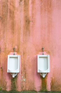 Electric lamp on wall