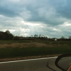 Car on road against sky