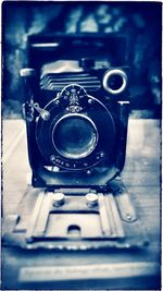 Close-up of camera