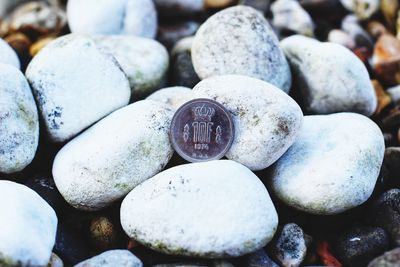 Full frame shot of pebbles