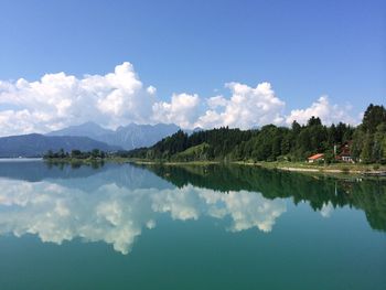 Scenic view of calm lake