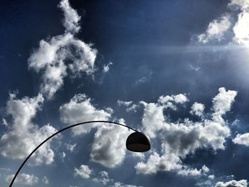 Low angle view of cloudy sky