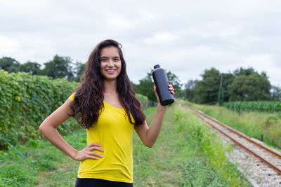 Young woman using mobile phone