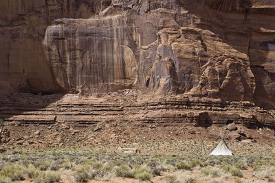 View of rock formations