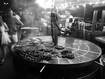 Man sitting on table in restaurant