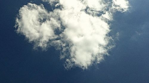 Low angle view of cloudy sky