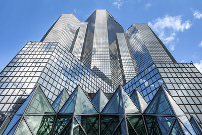 Low angle view of modern building