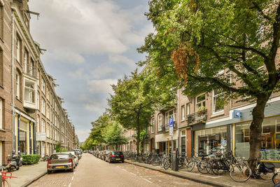 Cars on street in city