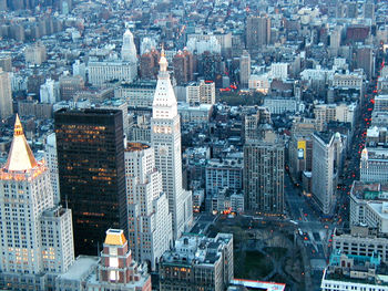 Aerial view of new york city