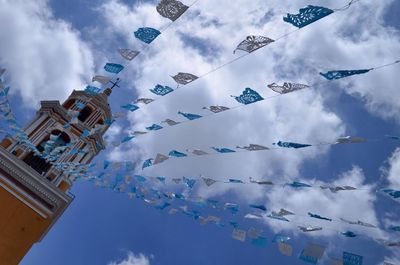 Low angle view of mosque against sky