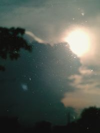 Low angle view of sky at night