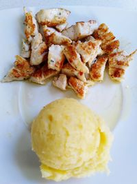 Close-up of ice cream in plate