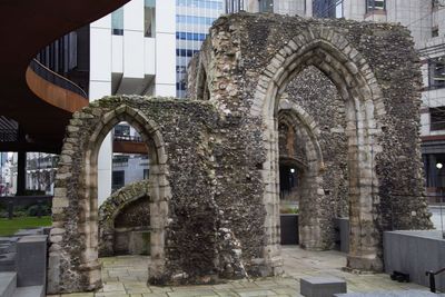 Low angle view of old building