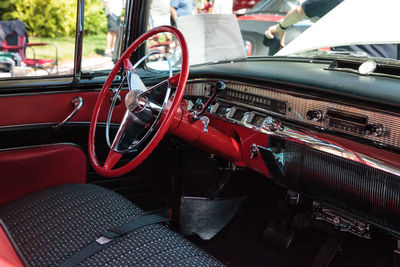 White 1956 buick roadmaster model 73 at the 32nd annual naples depot classic car show in naples