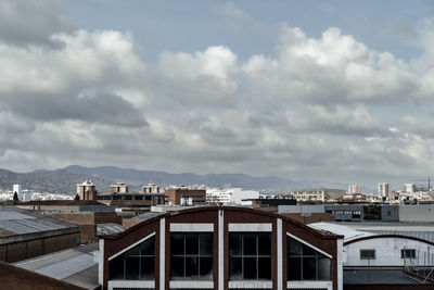 Industrial cityscape in barcelona