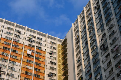 Low angle view of buildings against sky