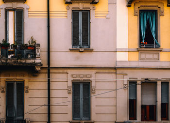 Low angle view of residential building