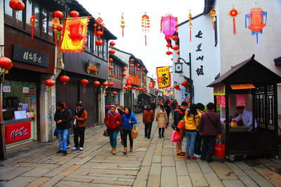 View of outdoor shopping mall