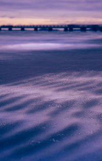 Scenic view of a frozen beach in lomma