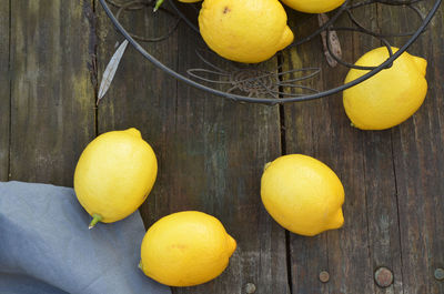 Close-up of fruits on table