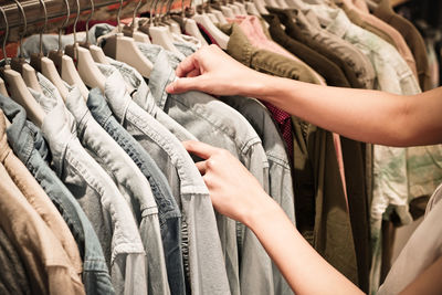 Woman shopping in store