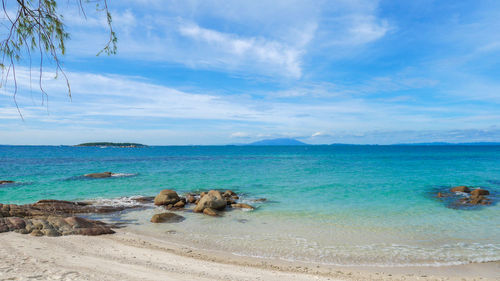 Scenic view of sea against sky